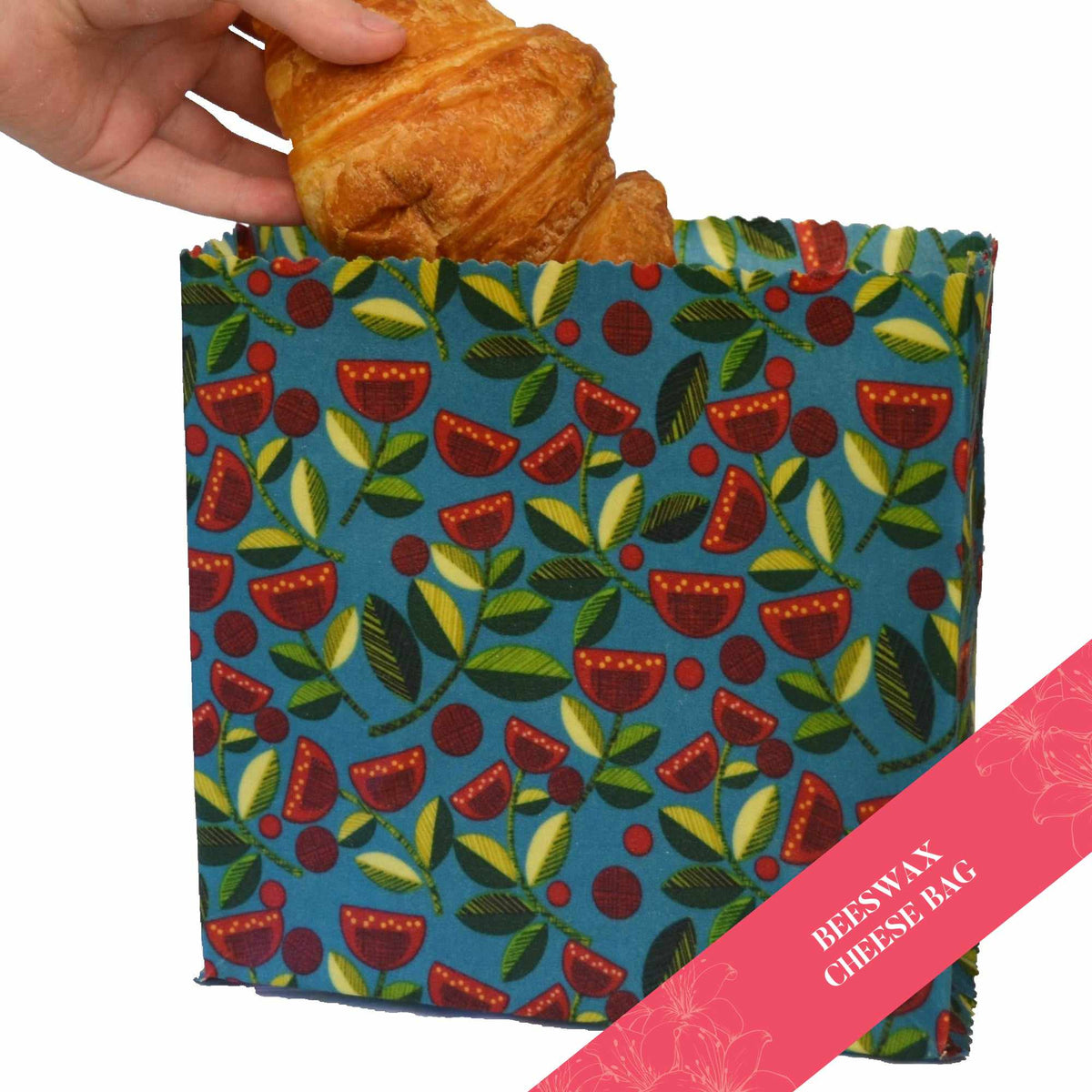 Pohutukawa Blue Beeswax Cheese Bag – LilyBee Wrap
